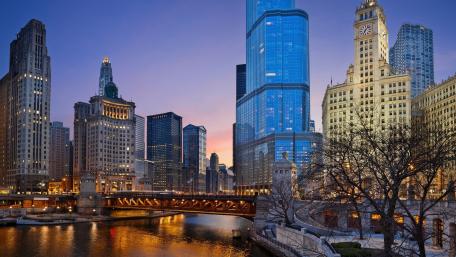 Trump Tower, Chicago Riverwalk wallpaper