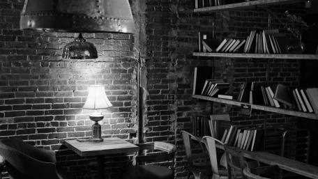 Monochrome Serenity in a Cozy Corner wallpaper