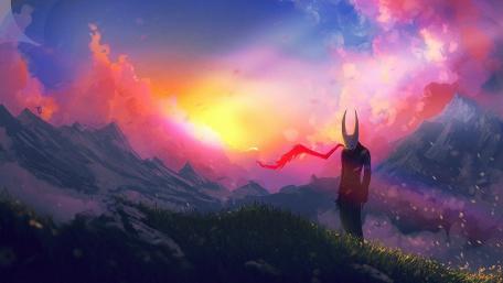 An Enchanted Dawn in Fantasy Realm wallpaper