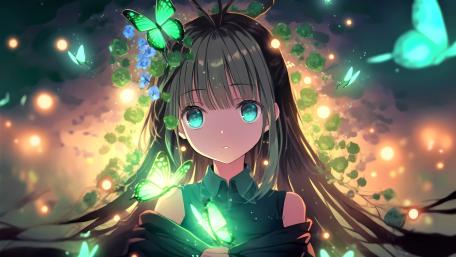 Mystical Butterfly Companion wallpaper