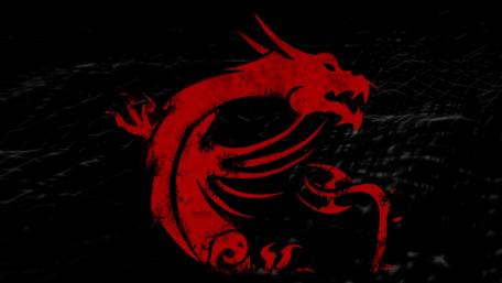 Dragon Emblem in Fiery Red and Black wallpaper