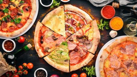Pizza slices wallpaper
