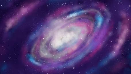 Spectacular Spiral Galaxy Art in Vivid Colors wallpaper