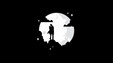 Enchanted Silhouettes Under the Moonlight wallpaper
