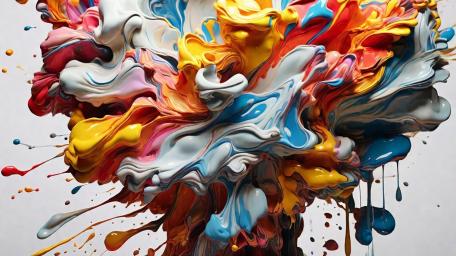 Explosion of Vibrant Hues wallpaper