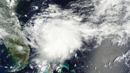 Majestic Cyclone Viewed from Space wallpaper