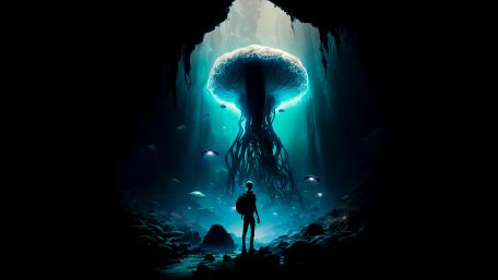 Giant jellyfish wallpaper