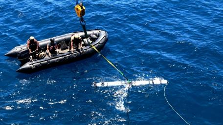 Oceanic Expedition Adventure with a Navy Drone wallpaper