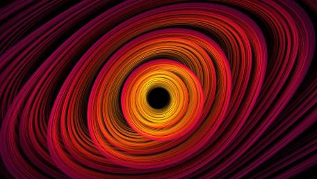 Abstract Vortex of Warm Hues wallpaper