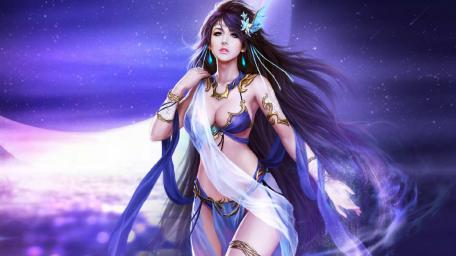 Enchantress of the Purple Twilight wallpaper
