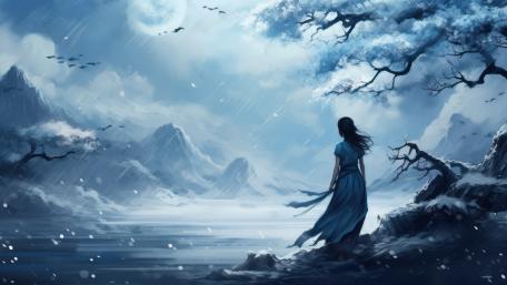 Mystical Winter Reverie wallpaper