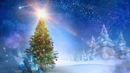 Enchanted Winter Wonderland Illumination wallpaper