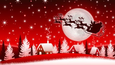 Magical Christmas Eve Flight wallpaper