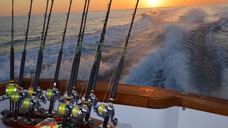 Fishing Adventure at Sunset wallpaper