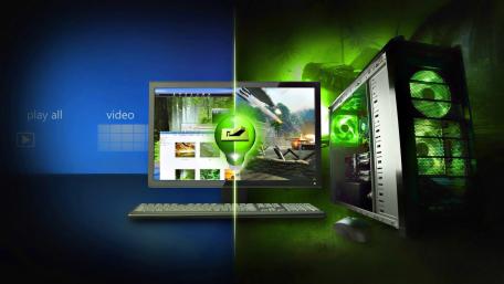 Glowing Green Tech Evolution Wallpaper wallpaper