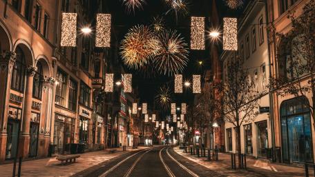 New Year's Eve fireworks wallpaper