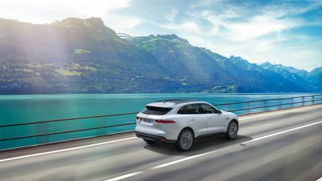 Jaguar F-Pace Roaming Scenic Highways in 8K Quality wallpaper