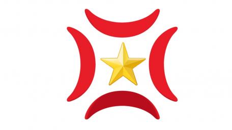 Bold Star on Vibrant Background wallpaper