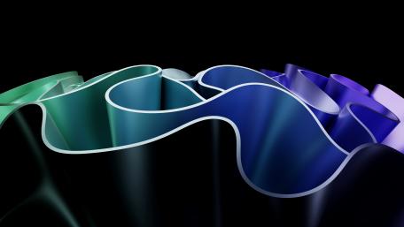 Wavy Metallic Elegance for Modern Spaces wallpaper