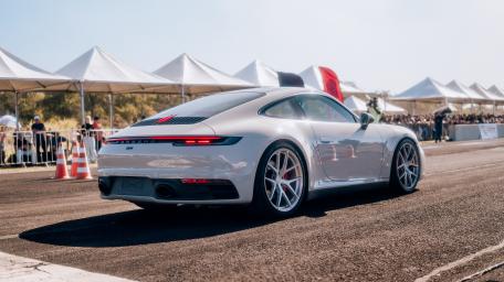 Sleek Porsche 911 GT3 in Action on the Track wallpaper
