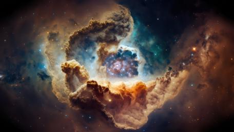 Cosmic Majesty in the Vast Universe wallpaper