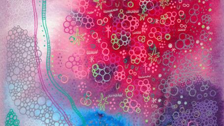 Psychedelic Cellular Dreamscape wallpaper