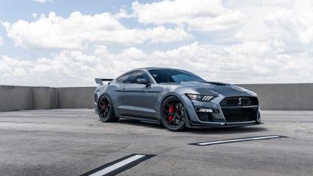 Sleek Mustang Muscle Power on Display wallpaper