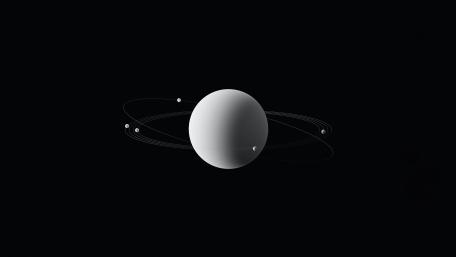 Celestial Minimalism in 8K wallpaper