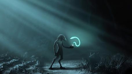 Mystical Encounter in the Enchanted Forest wallpaper