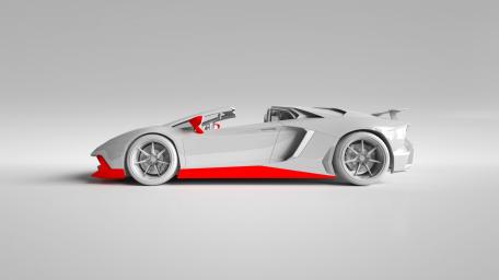 Sleek Futuristic Lamborghini Aventador Sports Car wallpaper