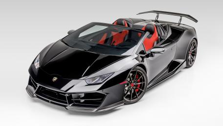 Sleek Black Lamborghini Convertible Wallpaper Features Stunning Design and Luxury wallpaper