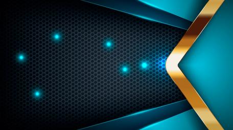 Futuristic Blue Neon Glow Abstract Design wallpaper