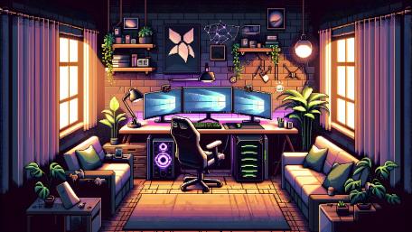 Tech Haven Workspace wallpaper