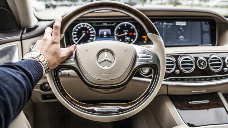 Driving Luxury with Mercedes-Benz Precision wallpaper