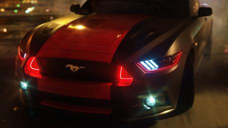 Midnight Prowl Mustang wallpaper