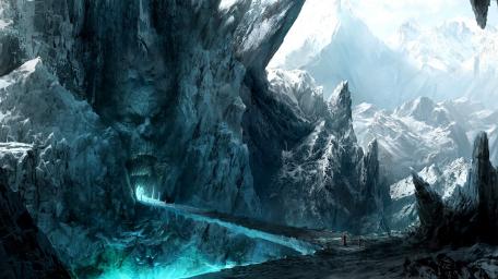 Frozen Cave of the Enchanted Mountain wallpaper