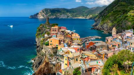 Vernazza - Italian Coastal Village Serenity wallpaper