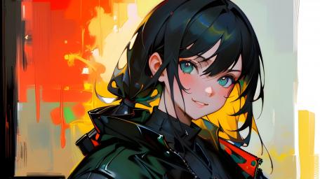 Vibrant Anime Girl wallpaper
