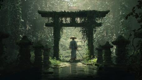 Mystical Forest Gateway Enchantment wallpaper