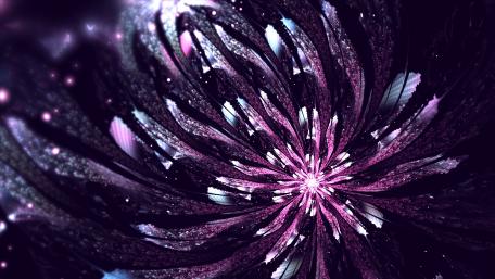 Glowing Violet Petals in Abstract Design wallpaper