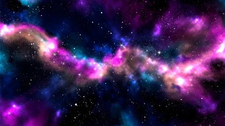 Galactic Dreams of Colorful Nebulae wallpaper