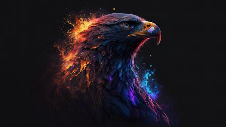 Fiery Eagle Emergence wallpaper