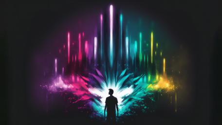 Vibrant Spectrum of Imagination wallpaper