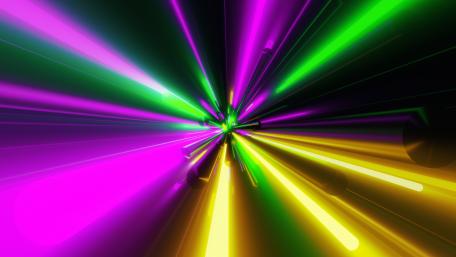 Neon Speed Light Tunnel wallpaper