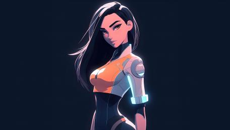 Futuristic Elegance in Digital Art wallpaper