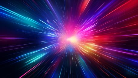 Vibrant Cosmic Light Explosion wallpaper