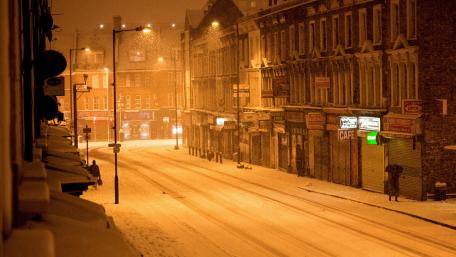 Winter city wallpaper