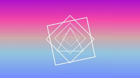 Geometric Elegance on Gradient Bliss wallpaper
