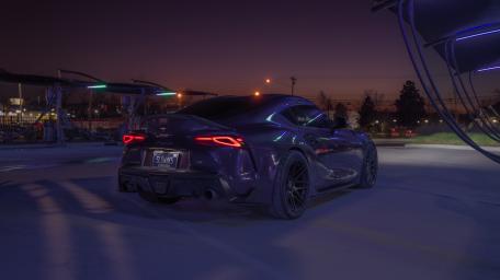 Toyota GR Supra Nighttime wallpaper