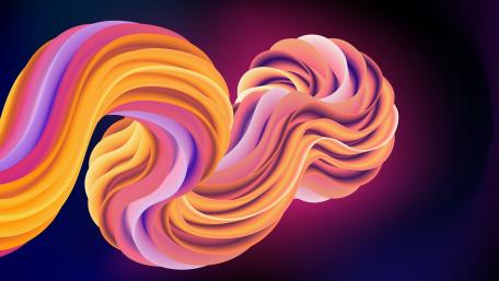 Vibrant Infinity Twist wallpaper